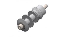 Drive - Accessory mandrel  Drive Hub with Dual  Pulleys ok  1"  Shaft